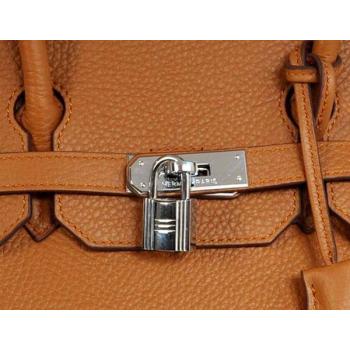 Hermes Birkin 6089 Cow Leather Coffee Handbag