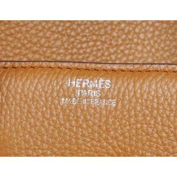 Hermes Birkin 6089 Cow Leather Coffee Handbag