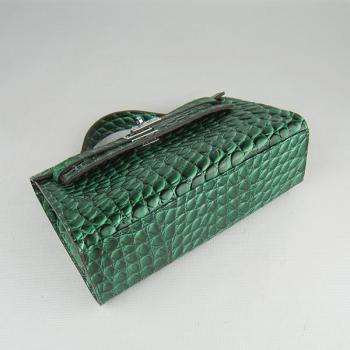 Cheap Hermes Clutches H008 Ladies Lizard Leather Green