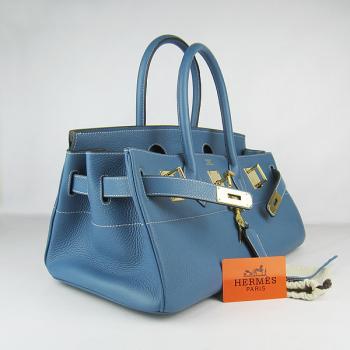 Hermes Birkin 6109 Ladies Handbag Cow Leather -3e