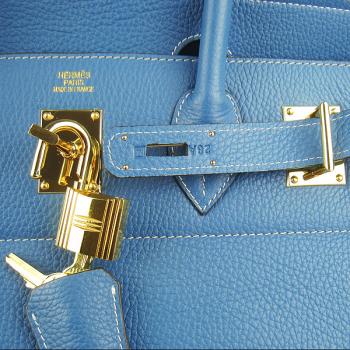 Hermes Birkin 6109 Ladies Handbag Cow Leather -3e