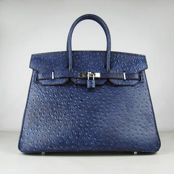 Hermes Birkin 6089 Ladies Handbag Blue