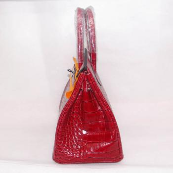 Hermes Birkin HB30 Handbag Crocodile Red