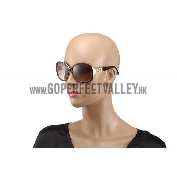 Replica Hermes Oversized Round Frame Beige Sunglasses 308098