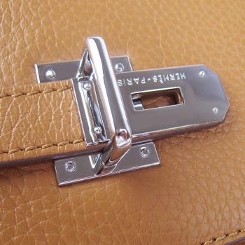 Hermes Jypsiere H6508 Ladies Cow Leather Coffee Replica