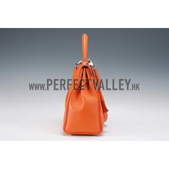 Hermes Kelly Small Orange-Brown Tan Replica