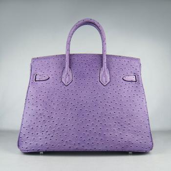 Hermes Birkin 6089 Handbag Purple