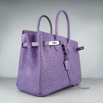 Hermes Birkin 6089 Handbag Purple