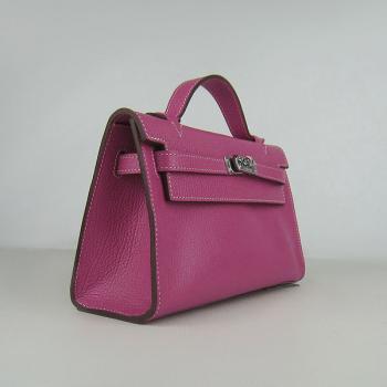 Hermes Clutches H008 Cow Leather Pink Handbag