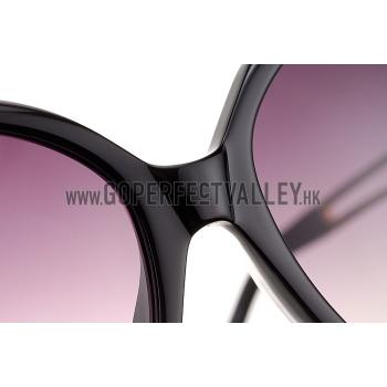 Hermes Studded Carriage Detail Black Frame Sunglasses 308092