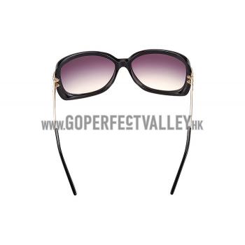 Hermes Studded Carriage Detail Black Frame Sunglasses 308092