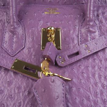 Cheap Hermes Birkin 6089 Handbag Lizard Leather Purple