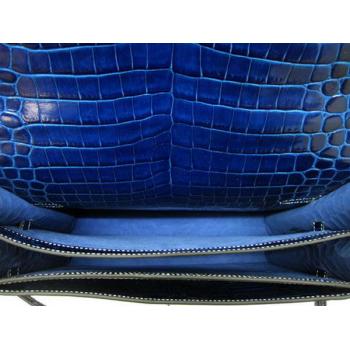 Hermes Briefcases H1053 Unisex Briefcase Blue Handbag Replica