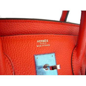 Cheap Hermes Birkin 62640 Ladies Handbag Cow Leather HM06907