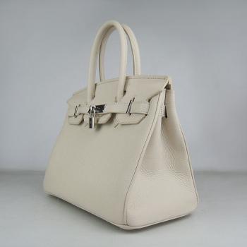 Hermes Birkin 6088 Handbag Cow Leather Beige