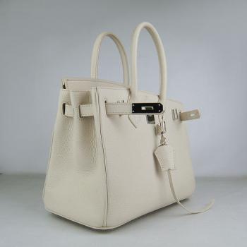 Hermes Birkin 6088 Handbag Cow Leather Beige