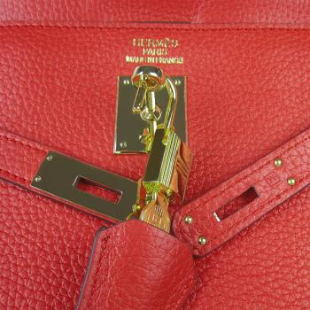 Hermes Kelly 6308 2way Red Handbag