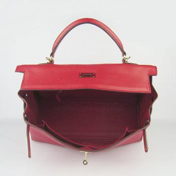 Hermes Kelly 6308 2way Red Handbag