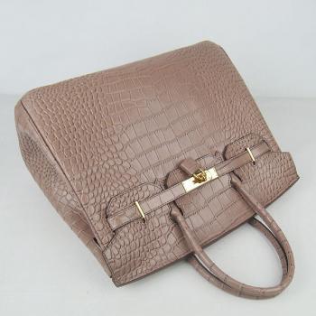 Replica Hermes Birkin 6089 Ladies Handbag Crocodile -b3