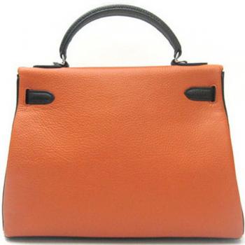 Hermes Kelly H1032 Ladies Cow Leather Black