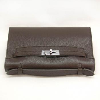 Hermes Clutches HK22 Ladies Coffee Handbag