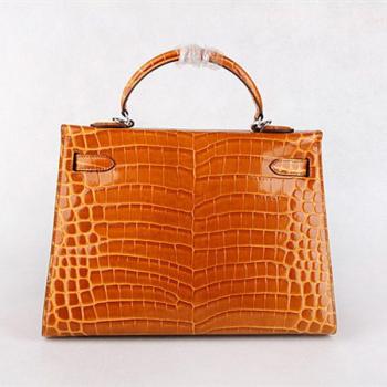 Hermes Kelly HK32 Ladies 2way Crocodile