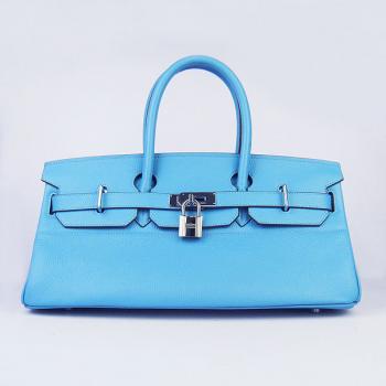 Hermes Birkin 6109 Ladies Handbag Blue