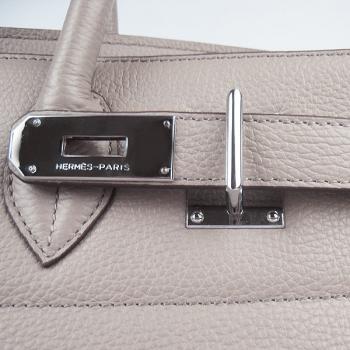 Hermes Birkin 6109 Ladies Cow Leather Grey HM07340