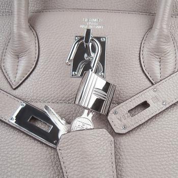 Hermes Birkin 6109 Ladies Cow Leather Grey HM07340