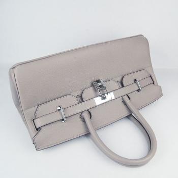 Hermes Birkin 6109 Ladies Cow Leather Grey HM07340