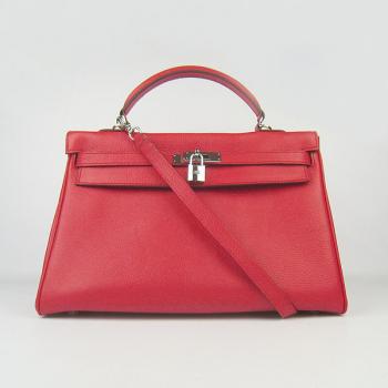 Hermes Kelly 6308 Ladies Cow Leather Red Bag