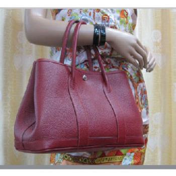 Hermes Garden Party H1042 Ladies Cow Leather Red Replica