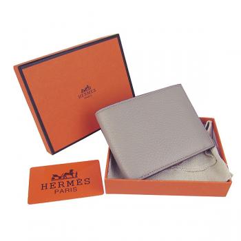 Hermes Wallet H014 Mens Grey Replica