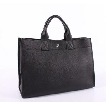 Hermes Briefcases 6008 Unisex Cow Leather Black