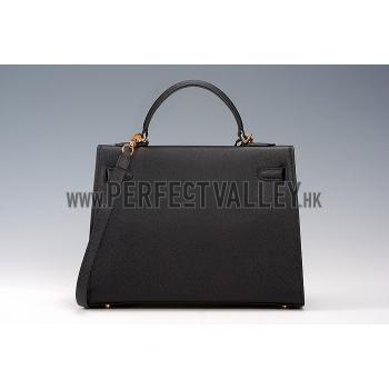 Hermes Kelly 32 Black 608178