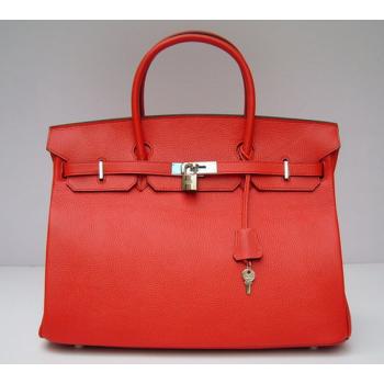 Cheap Hermes Birkin 62641 Ladies Handbag Red