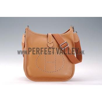 Hermes Tan Evelyne Shoulder Bag