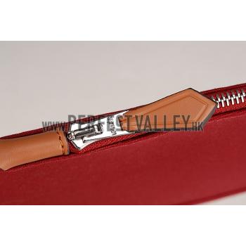 Replica Hermes Herbag Dark Red