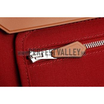 Replica Hermes Herbag Dark Red