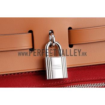 Replica Hermes Herbag Dark Red