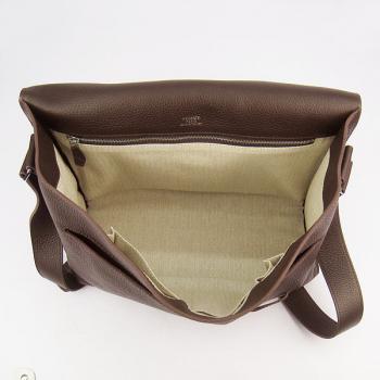 Replica Hermes  bags 2815 Messenger Bag Lambskin Coffee