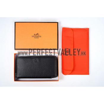 Replica Hermes Azap Long Wallet Black