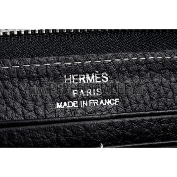 Replica Hermes Azap Long Wallet Black