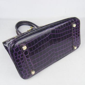 Cheap Hermes Birkin 6088 Handbag Crocodile Purple