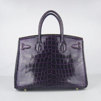 Cheap Hermes Birkin 6088 Handbag Crocodile Purple