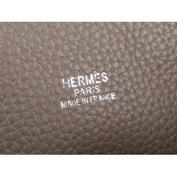 Hermes Shopping bag 509107 Ladies Cow Leather Grey