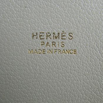 Hermes Jypsiere H6508 Cross Body Bag Cow Leather Grey