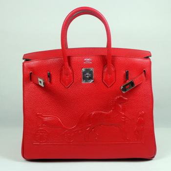 Hermes Birkin 1041 Ladies Handbag Red Replica