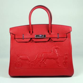 Hermes Birkin 1041 Ladies Handbag Red Replica