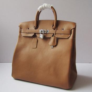 Hermes Birkin HB40 Ladies Cow Leather Coffee Handbag